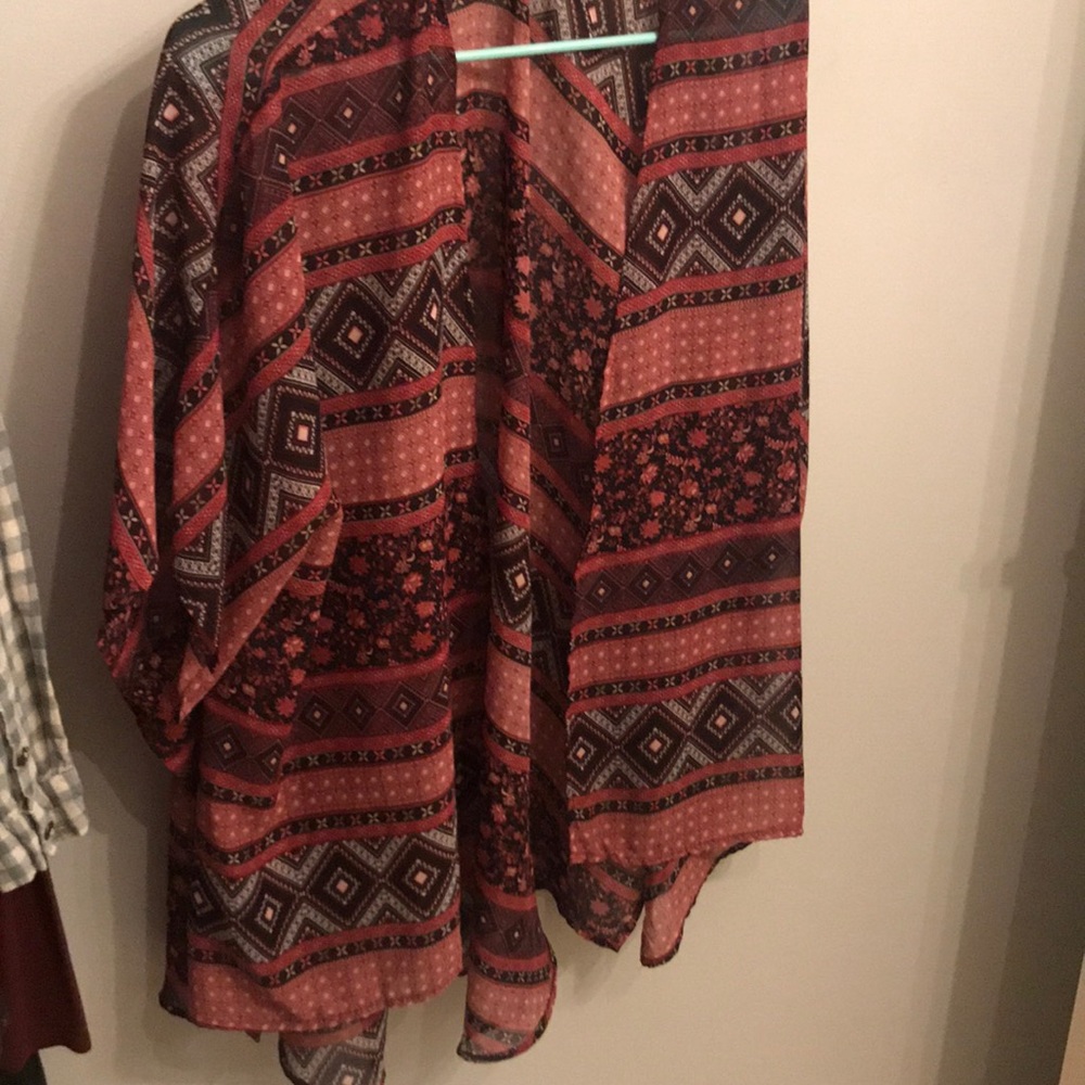 Sheer summer cardigan.